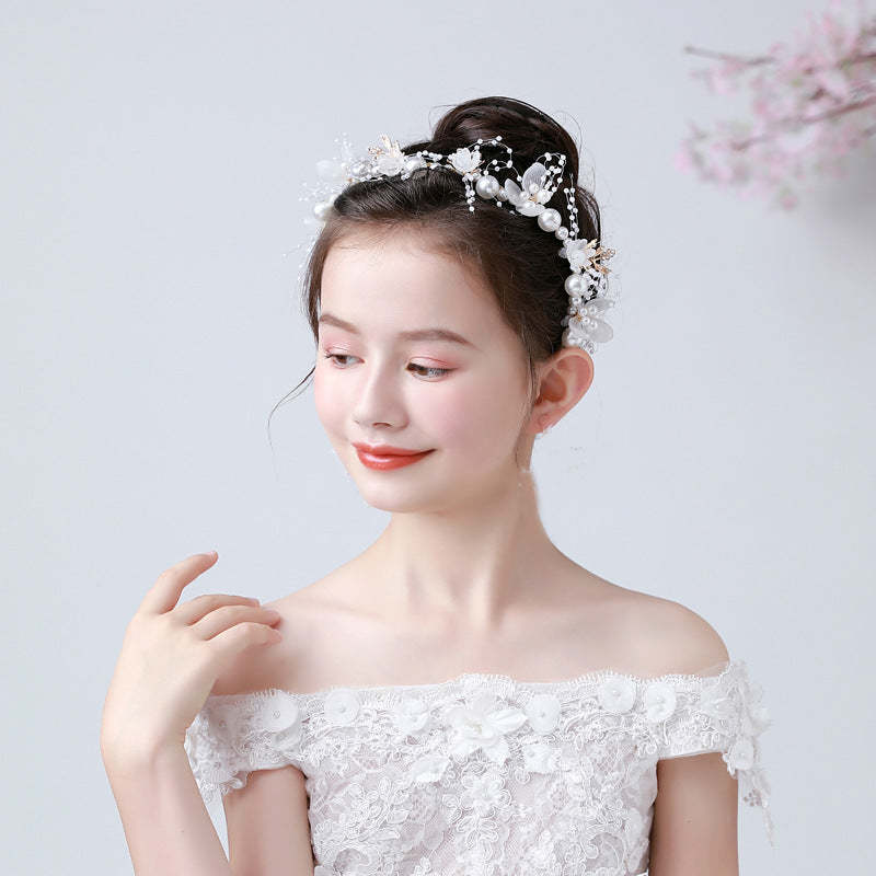 Flower Girl Headpiece Hair Accessories for Birthday Party - soufeelmy