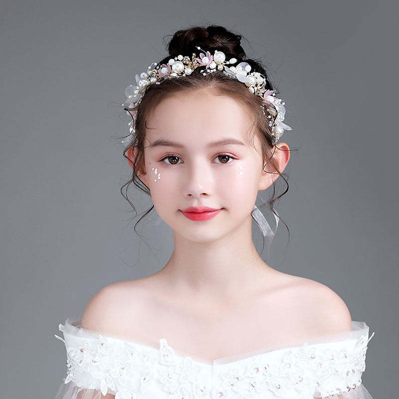 Flower Girl Headpiece Hair Accessories for Birthday Party - soufeelmy