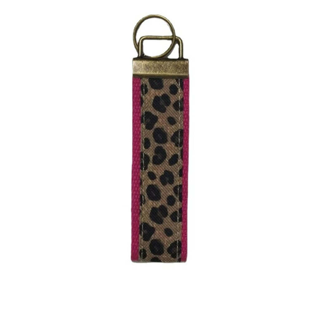 Leopard Print Wristlet Keychain Fashion Wrist Strap for Women - soufeelmy