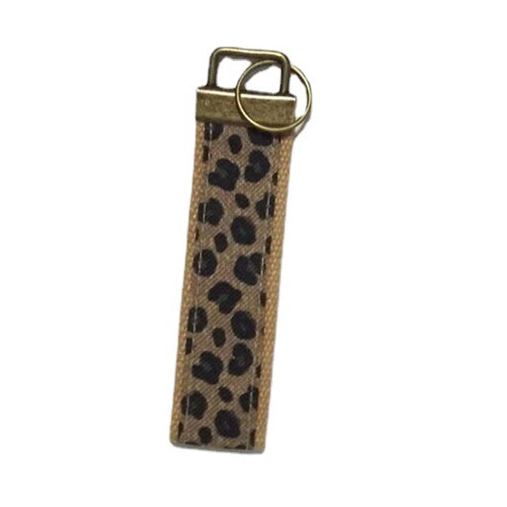 Leopard Print Wristlet Keychain Fashion Wrist Strap for Women - soufeelmy