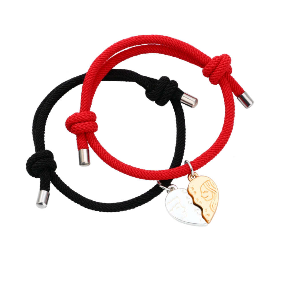 Magnetic Couple Weave Bracelet Set Valentine's Day Gift for Couples Friends - soufeelmy