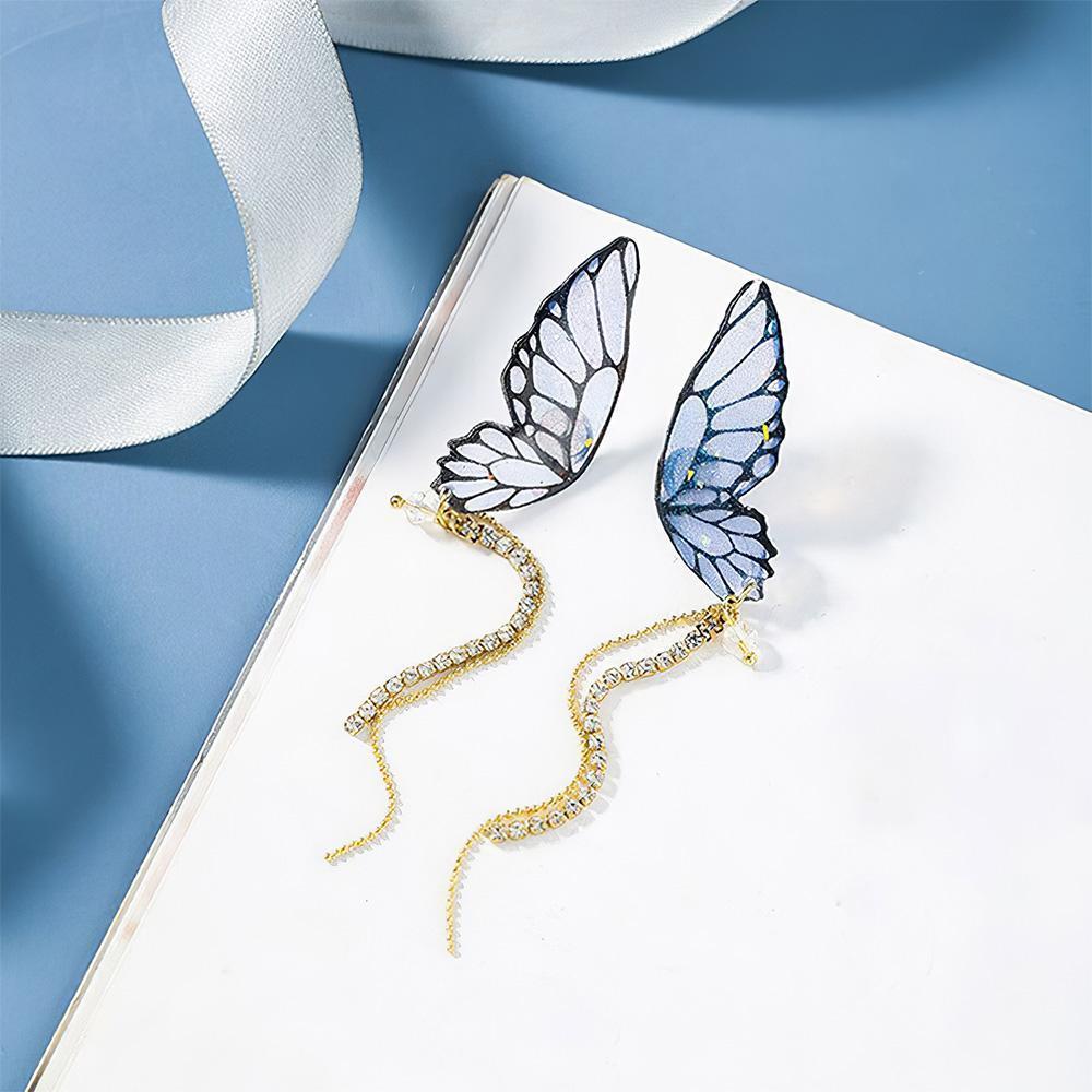 Acrylic Butterfly Statement Drop Earrings - soufeelmy