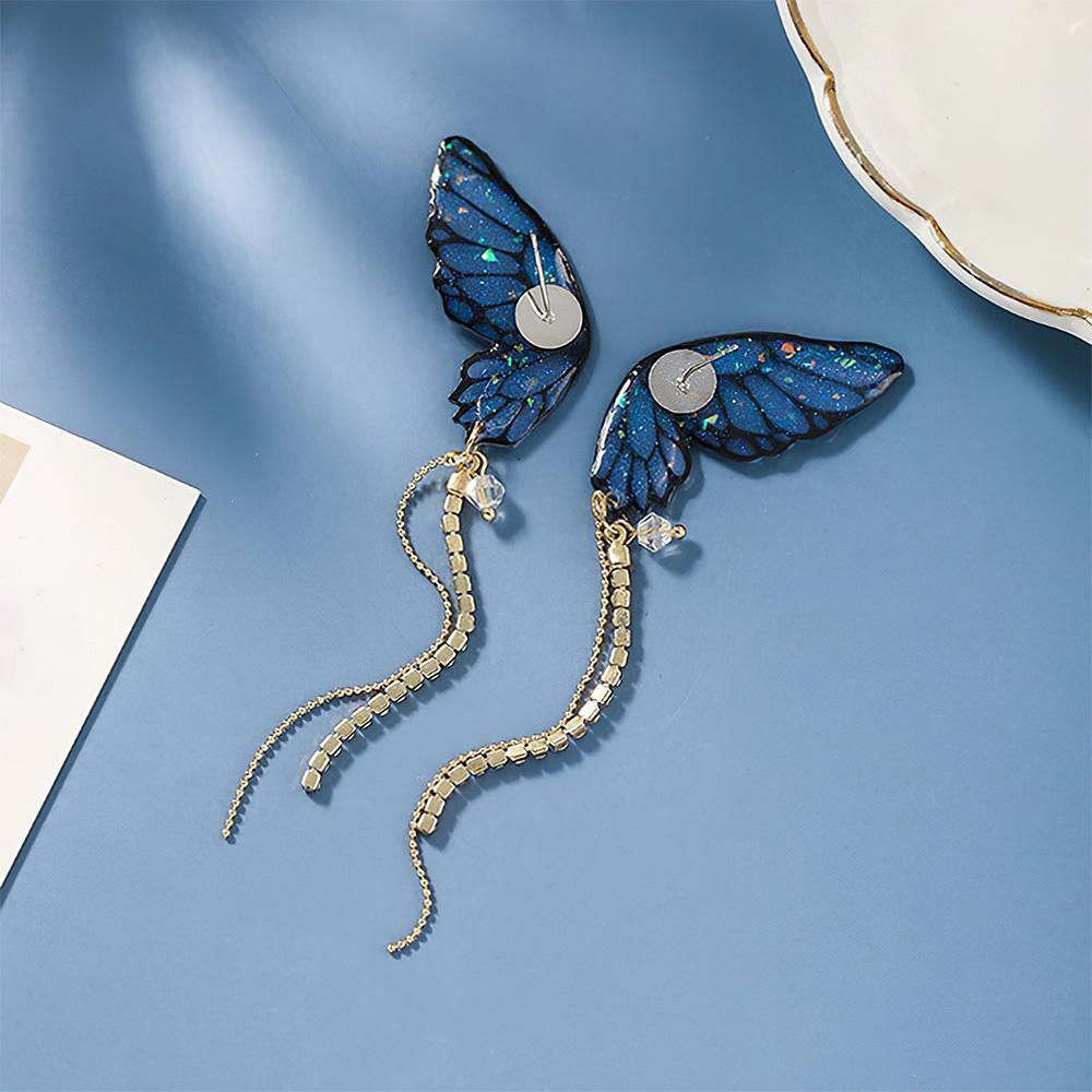 Acrylic Butterfly Statement Drop Earrings - soufeelmy