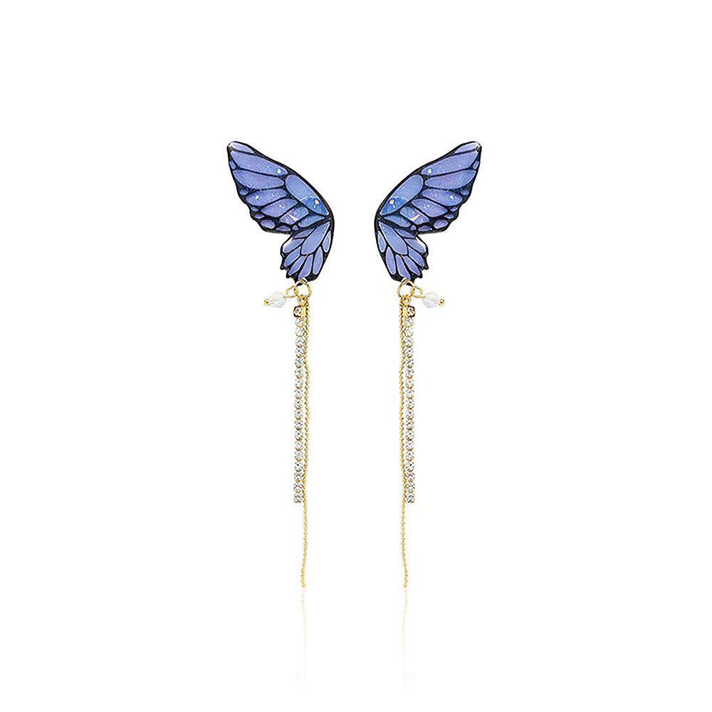 Acrylic Butterfly Statement Drop Earrings - soufeelmy