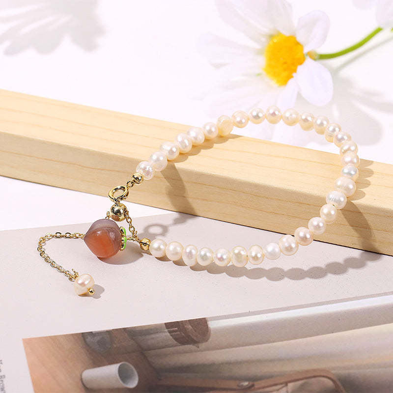 Creative Bracelet Pearl Peach Women Exquisite Gifts - soufeelmy