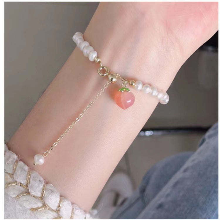 Creative Bracelet Pearl Peach Women Exquisite Gifts - soufeelmy