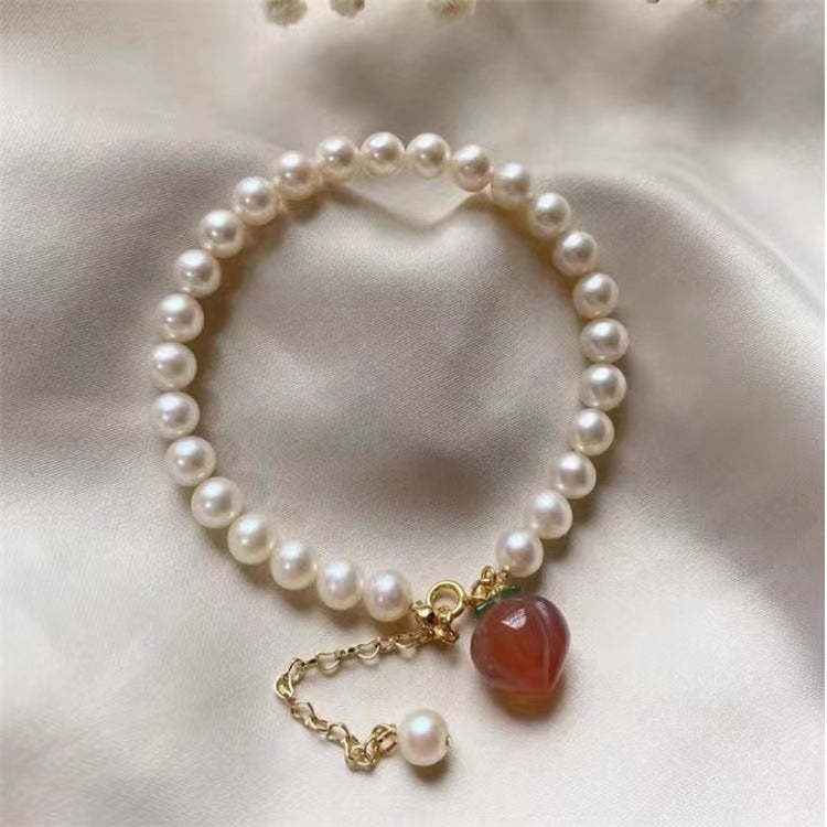 Creative Bracelet Pearl Peach Women Exquisite Gifts - soufeelmy
