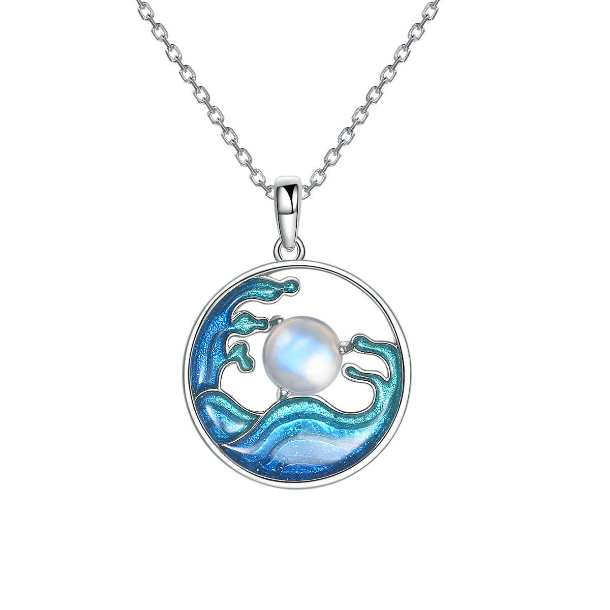 Moonstone Star Necklace Charm Necklace Fine Jewelry for Women Gifts for Her - soufeelmy