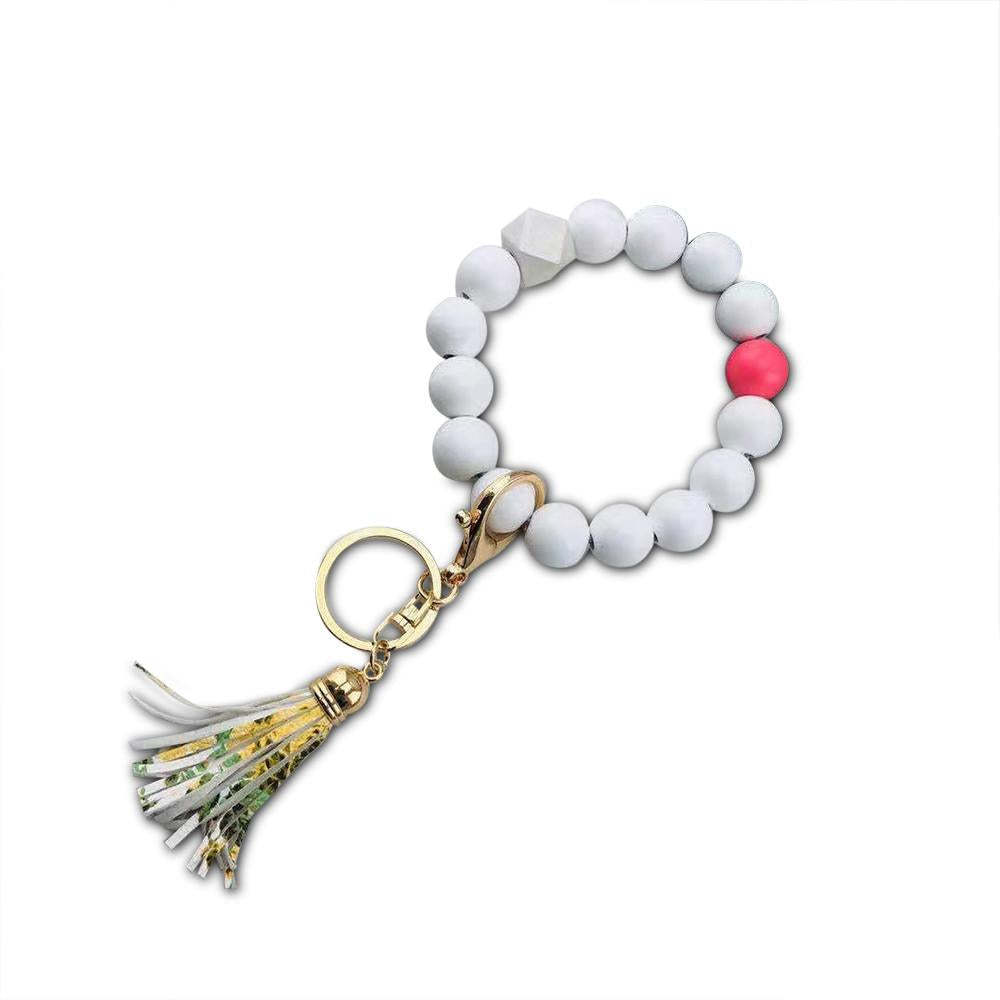 Silicone Key Ring Bracelets Wristlet Keychain for Women - soufeelmy