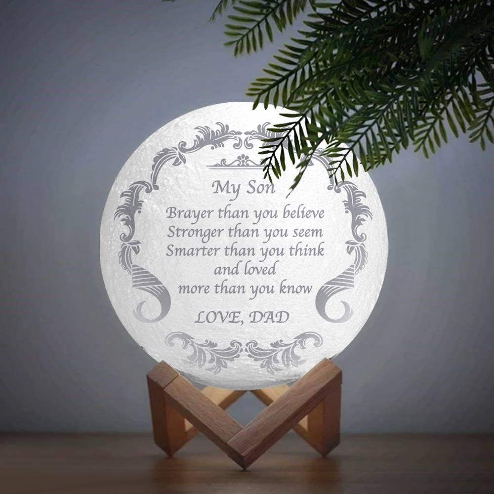 Photo Moon Lamp, Custom 3D Photo Light, Lamp Moon - Touch Two Colors15cm-20cm Available - soufeelmy