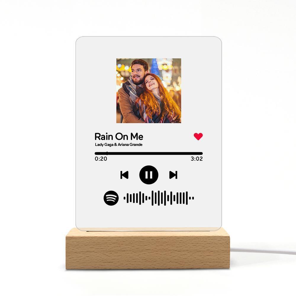 Custom Spotify Glass Music Plaque Night Light Spotify Code Lamp Christmas Gift - soufeelmy