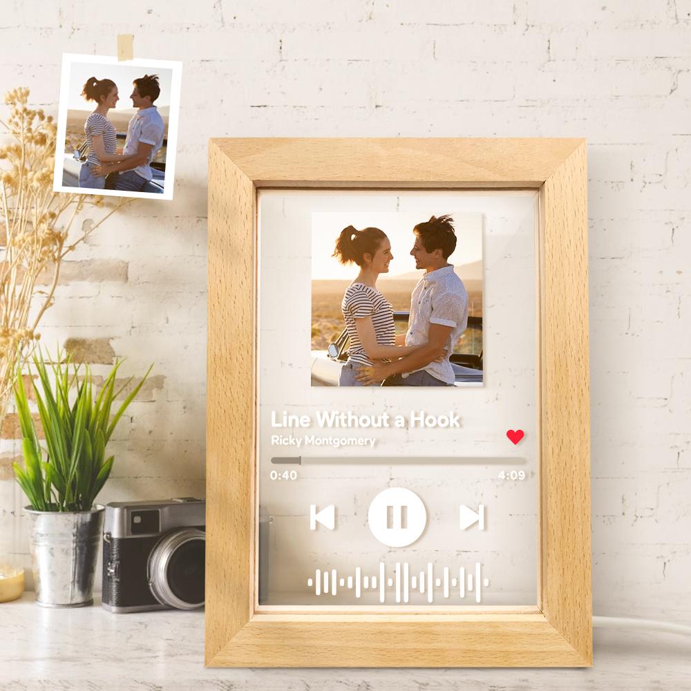 Custom Scannable Music Code Music Art Picture Frame Nignt Light Gift - soufeelmy