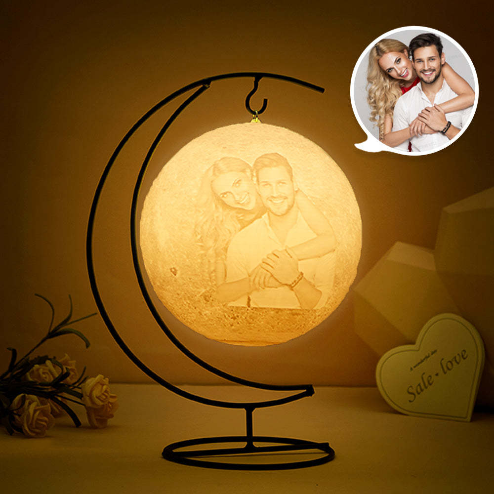 Custom Photo Suspension Bracket Lunar Lamp Night Light - soufeelmy