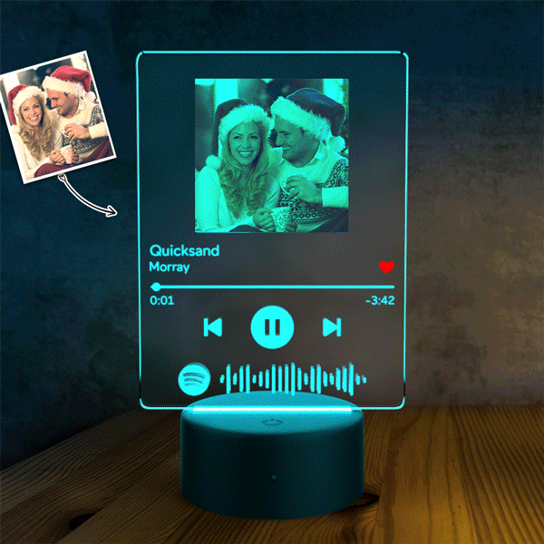 Customized Spotify LED light lamp Custom Night Light Christmas Gift - soufeelmy