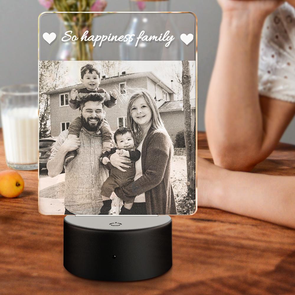 Personalized Gift Family Custom Photo Name Night Light - soufeelmy