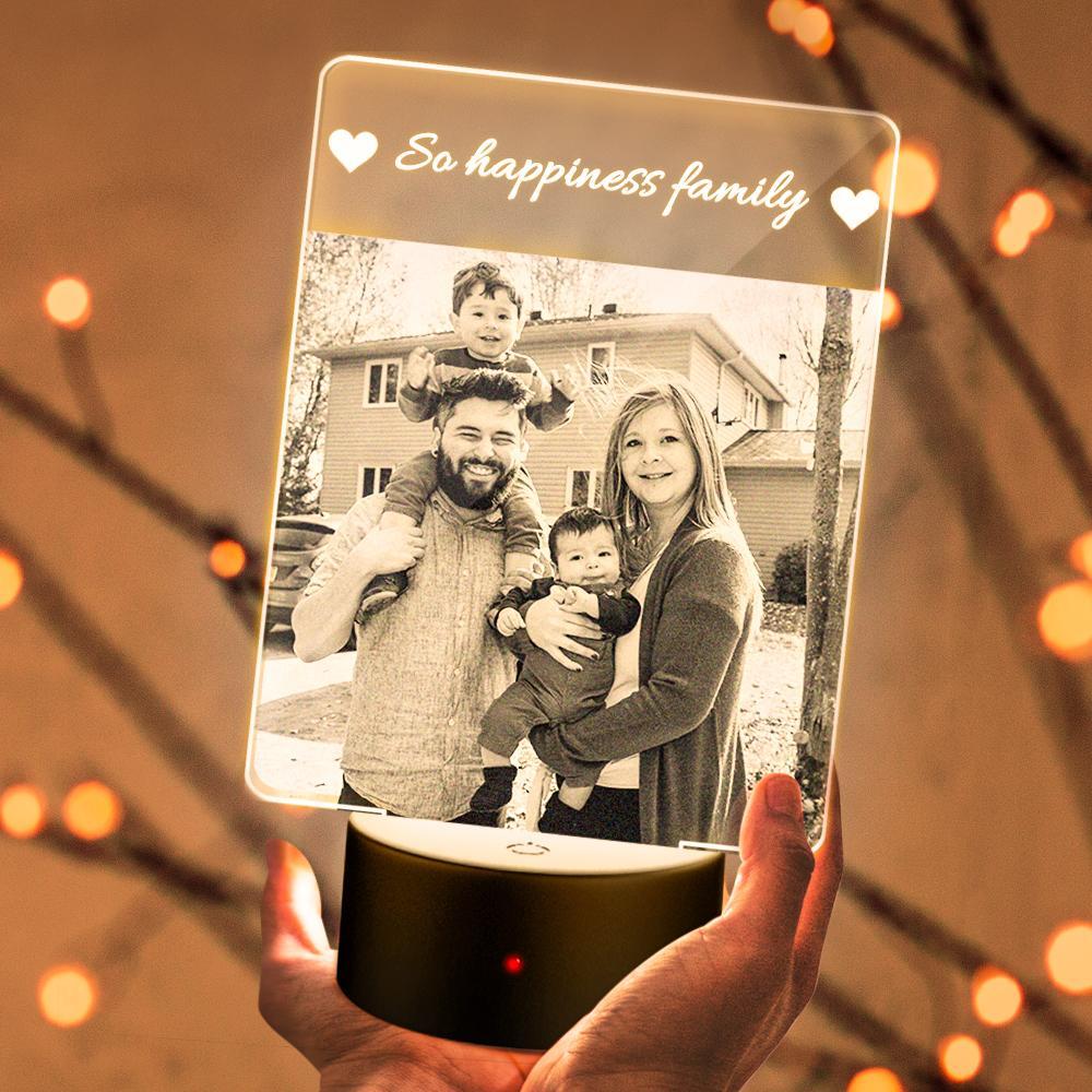 Personalized Gift Family Custom Photo Name Night Light - soufeelmy