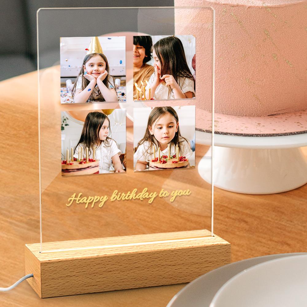 Custom Night Light Custom Photo Lamp Acrylic LED Birthday Gift - soufeelmy