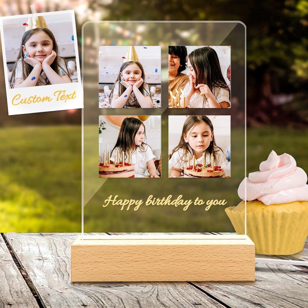 Custom Night Light Custom Photo Lamp Acrylic LED Birthday Gift - soufeelmy