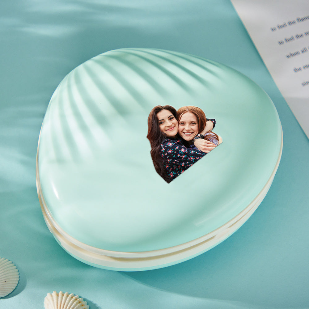 Custom Photo Night Light Shell Rainbow Projection Lamp Gifts - soufeelmy