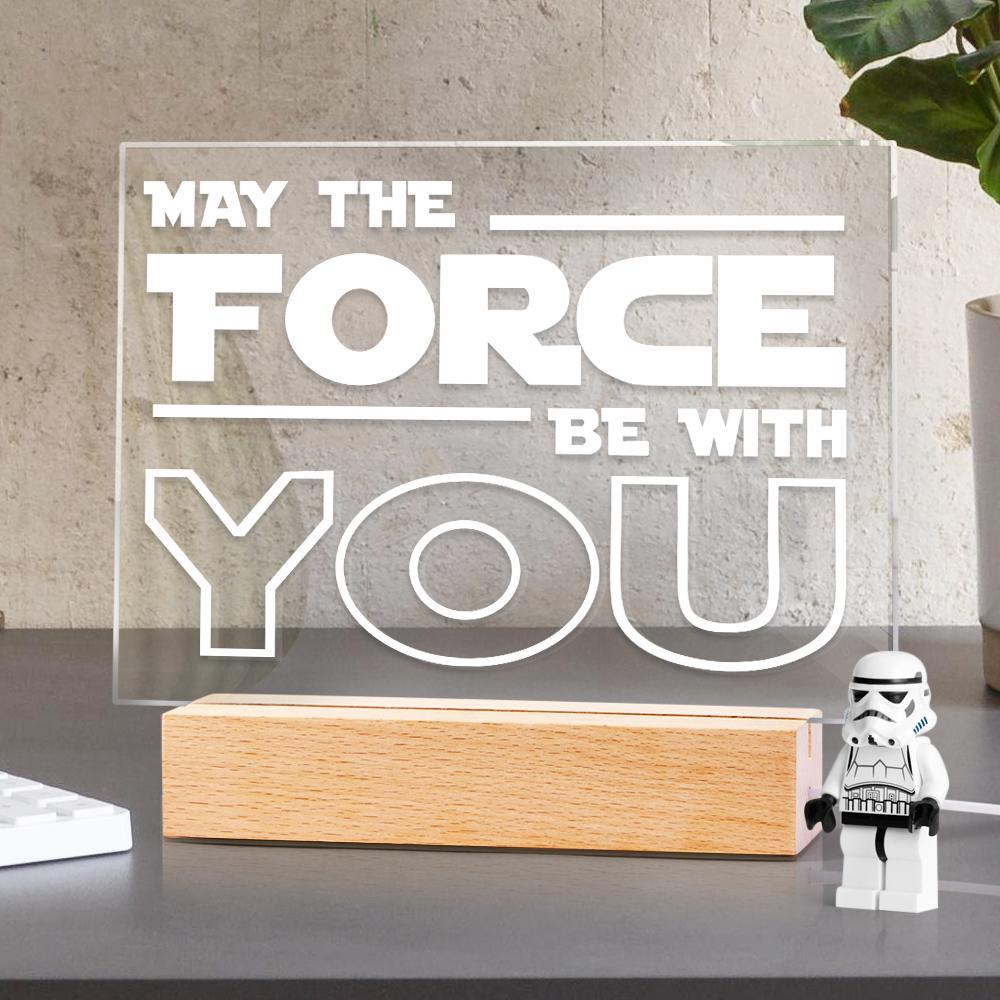 MTFBWY Gift Night Light May Force Be With You In The Dark Best Gift For Him - soufeelmy