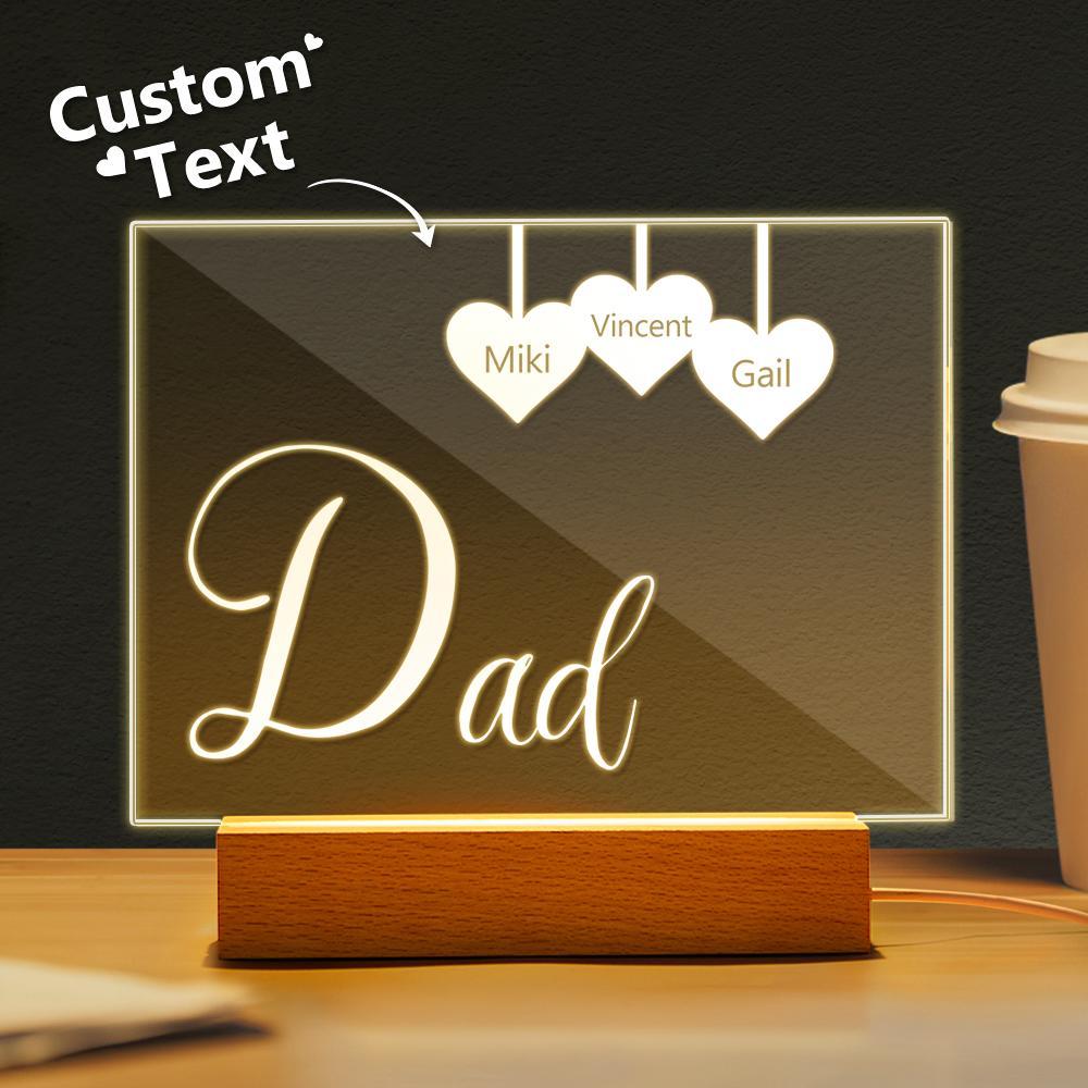 Custom engraved keychains can be engraved for father - soufeelmy