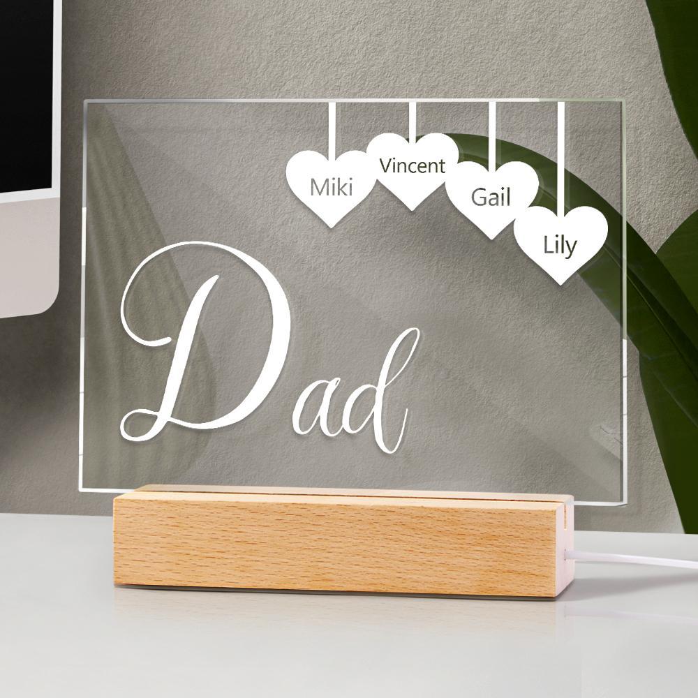 Custom engraved keychains can be engraved for father - soufeelmy