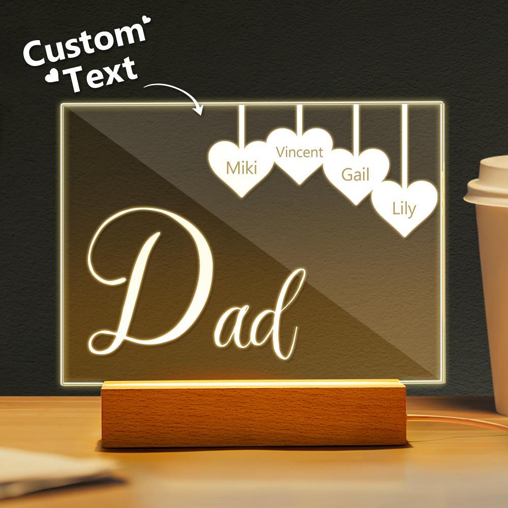 Custom engraved keychains can be engraved for father - soufeelmy