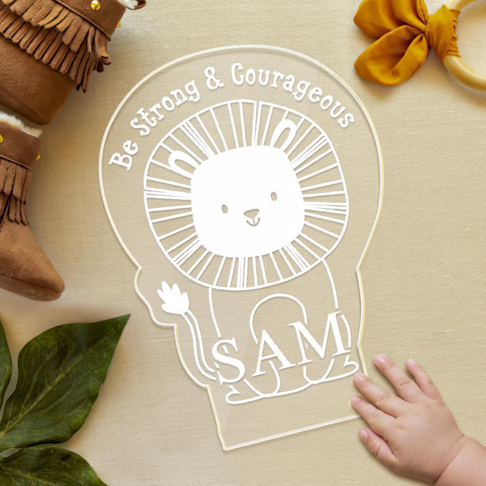 Customized 3D Personalized Lion Shaped Night Light Gifts for Friends - soufeelmy