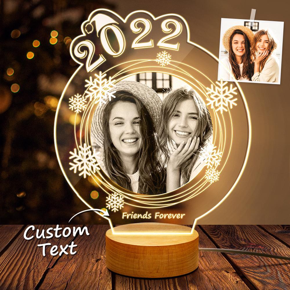 Customizable picture date lettering night light for friends - soufeelmy