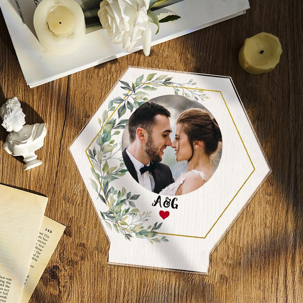Custom Acrylic Night light Photo Lamp Bedside Decoration Couple Gift - soufeelmy