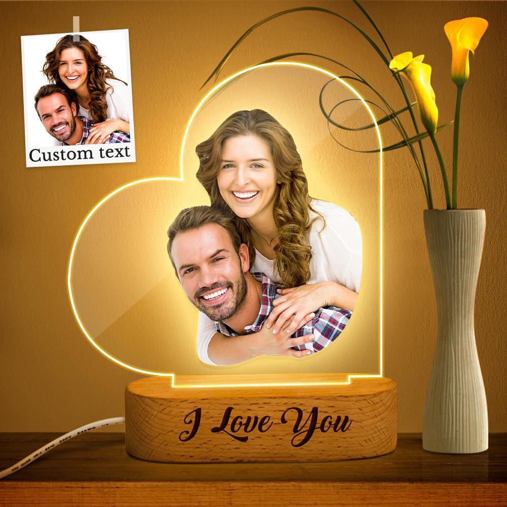 Customized Night Light 3D Personalized Text Photo Night Light Personalized Gift - soufeelmy