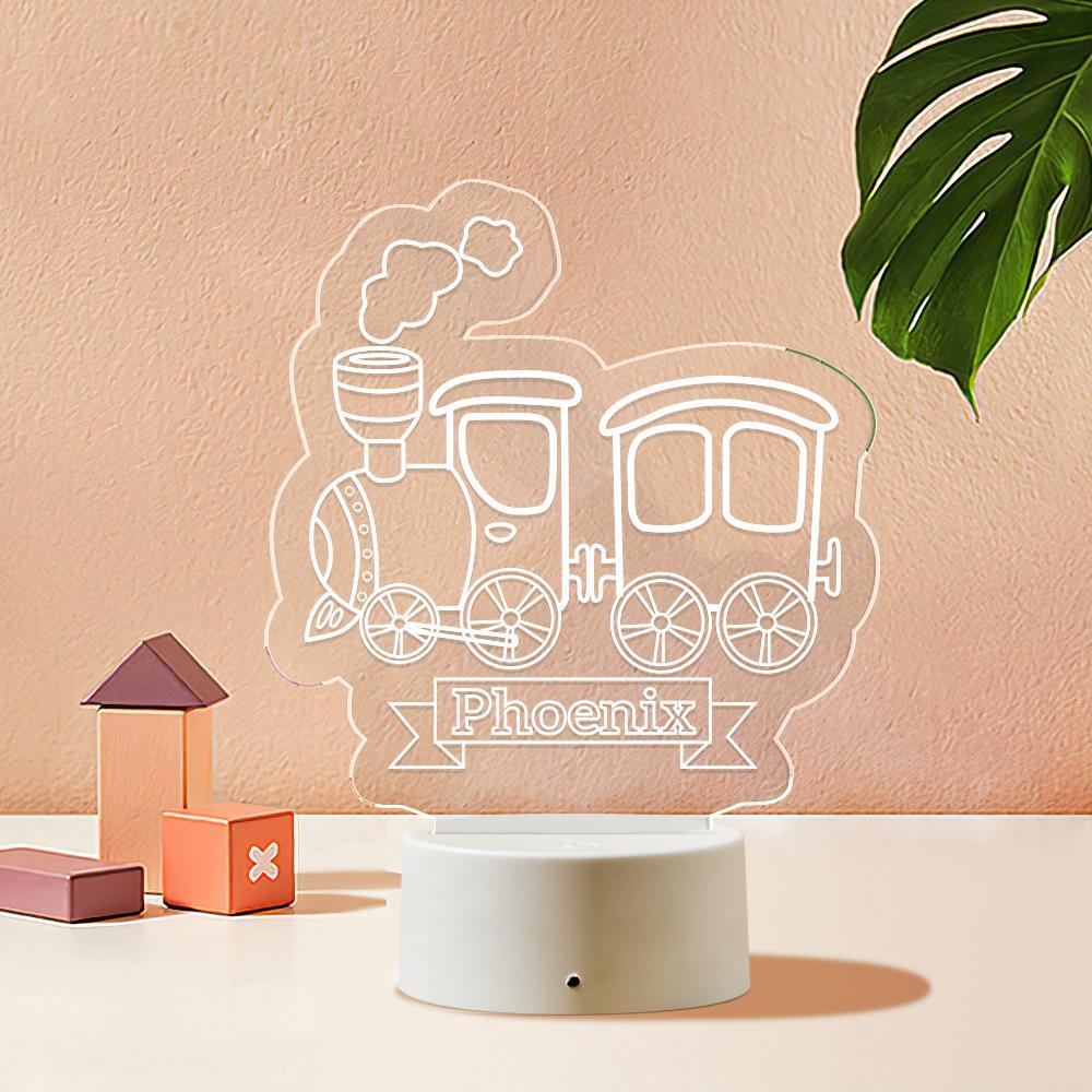 Custom Train LED Light Kids Bedroom Decor Night Light - soufeelmy