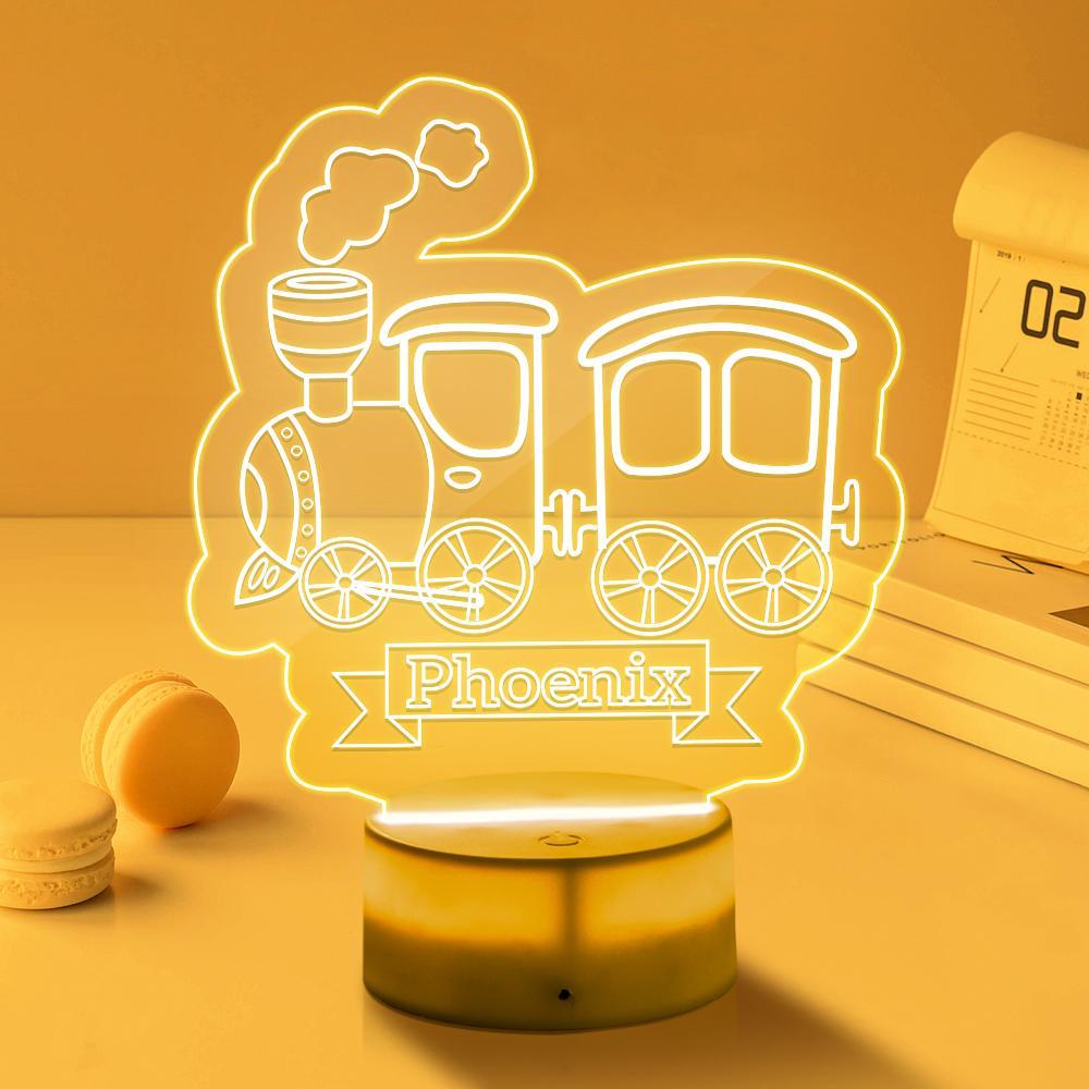 Custom Train LED Light Kids Bedroom Decor Night Light - soufeelmy