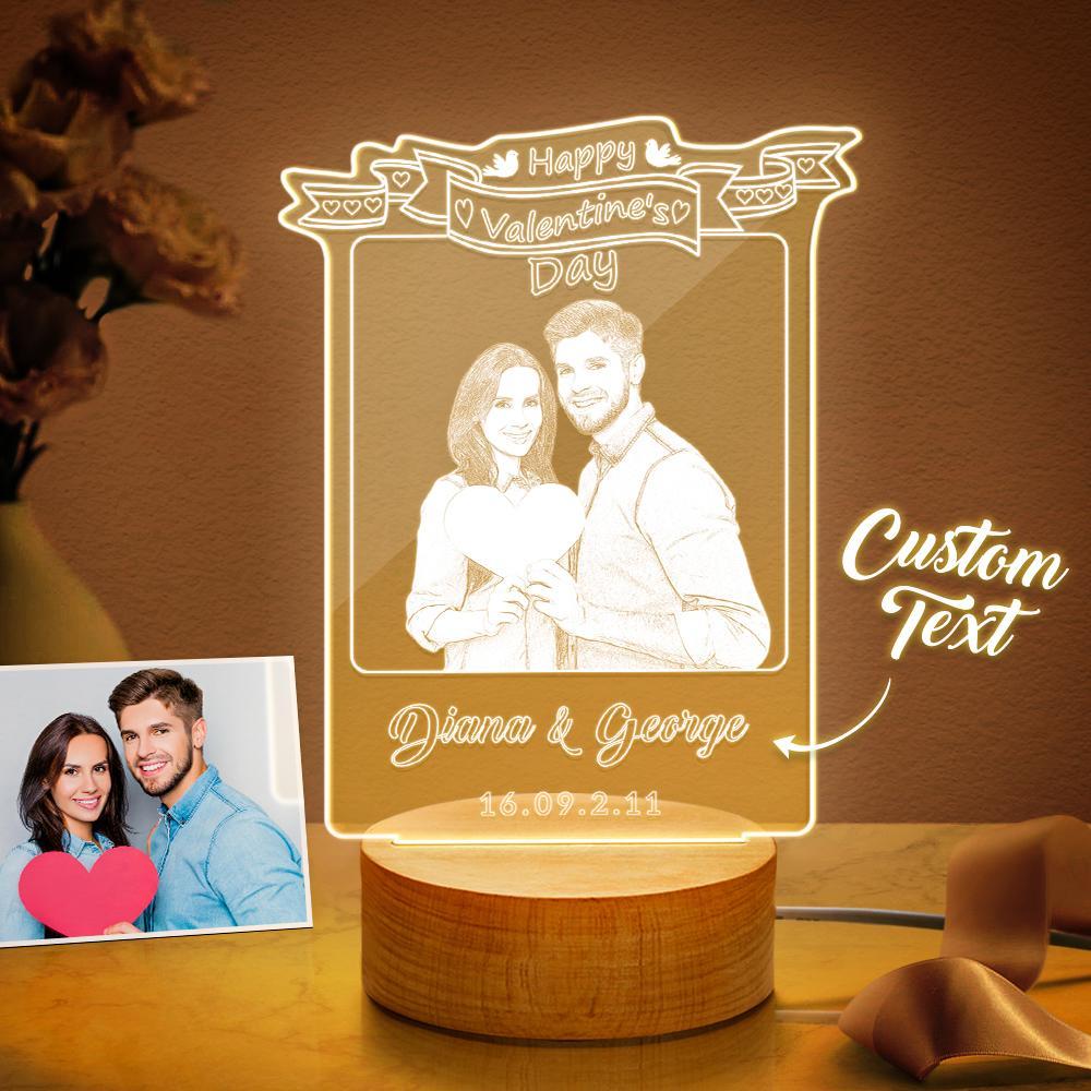Custom Night Light Valentines Day Gift for Her Personalized Led Light Romantic Gifts - soufeelmy