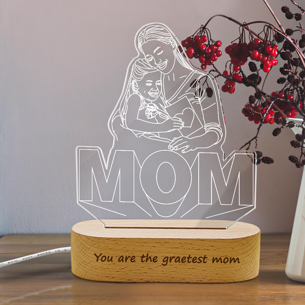 Customizable 3D Photo Lights Mother's Day Gift - soufeelmy