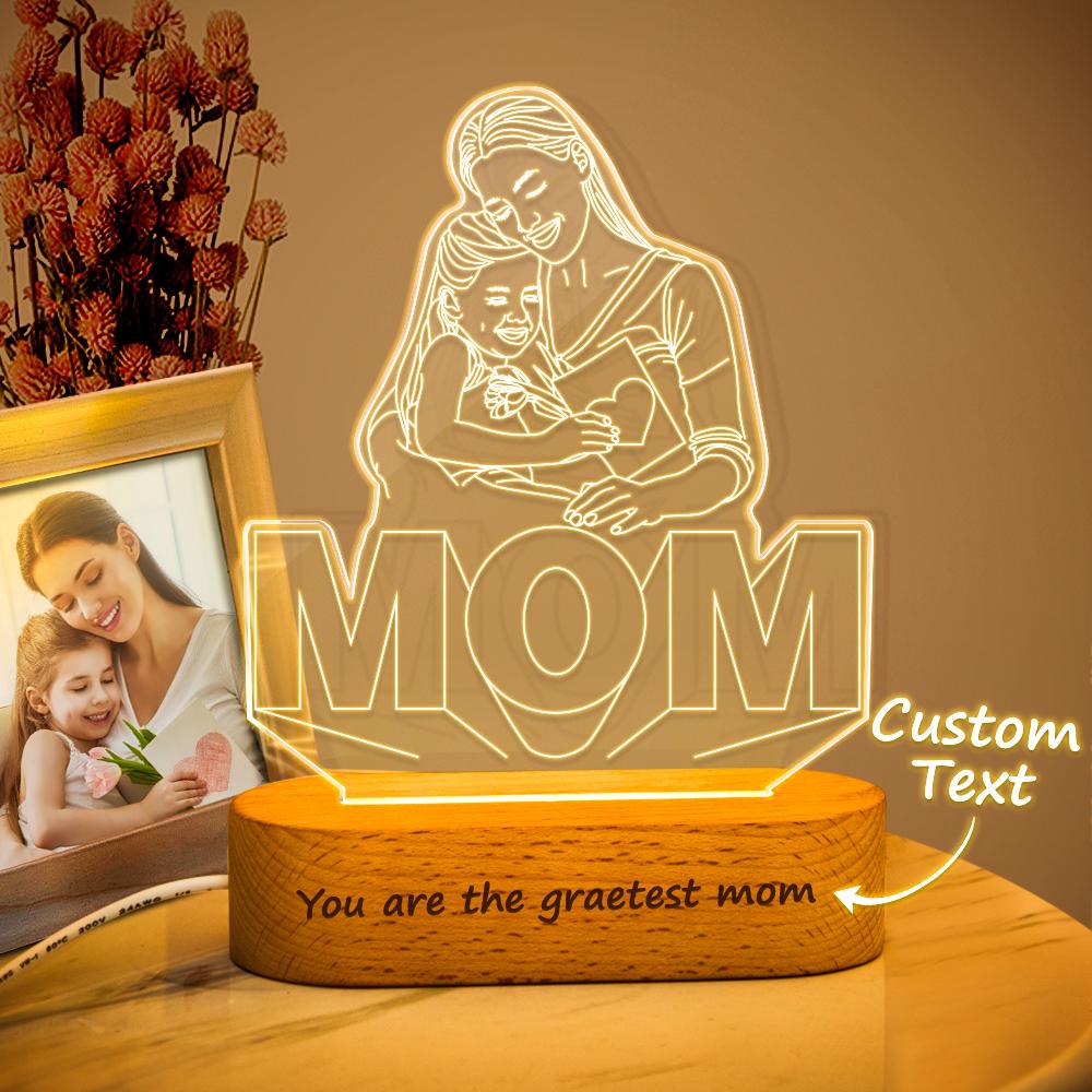 Customizable 3D Photo Lights Mother's Day Gift - soufeelmy