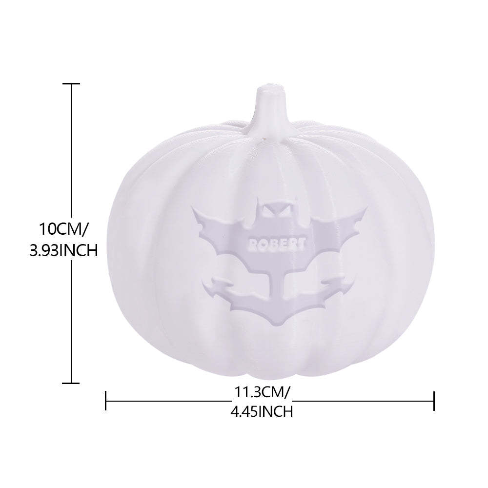 Personalized Halloween Pumpkin Light Custom Bat Light Custom Light Up Jack-o-lantern Halloween Decor - soufeelmy