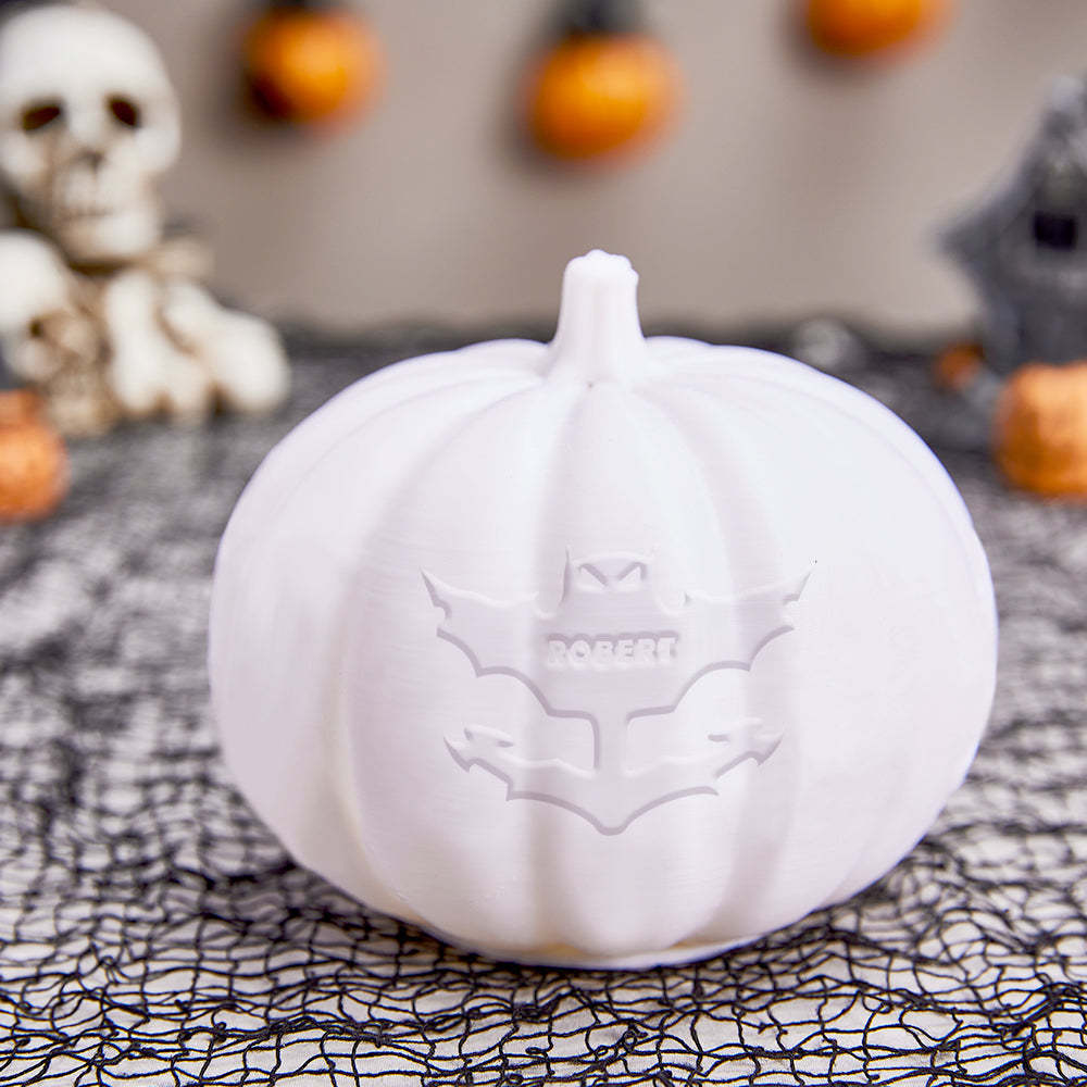 Personalized Halloween Pumpkin Light Custom Bat Light Custom Light Up Jack-o-lantern Halloween Decor - soufeelmy