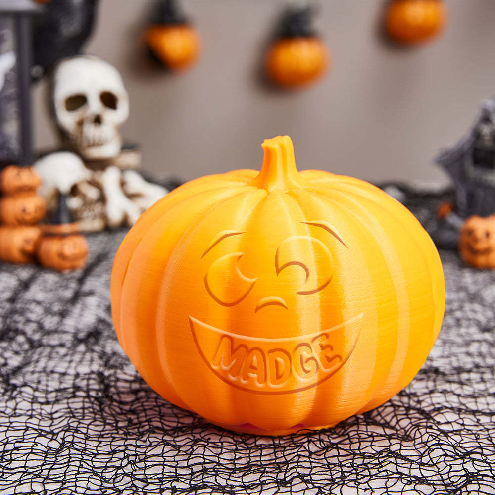 Personalized Halloween Pumpkin Light Custom Crazy Light Custom Light Up Jack-o-lantern Halloween Decor - soufeelmy