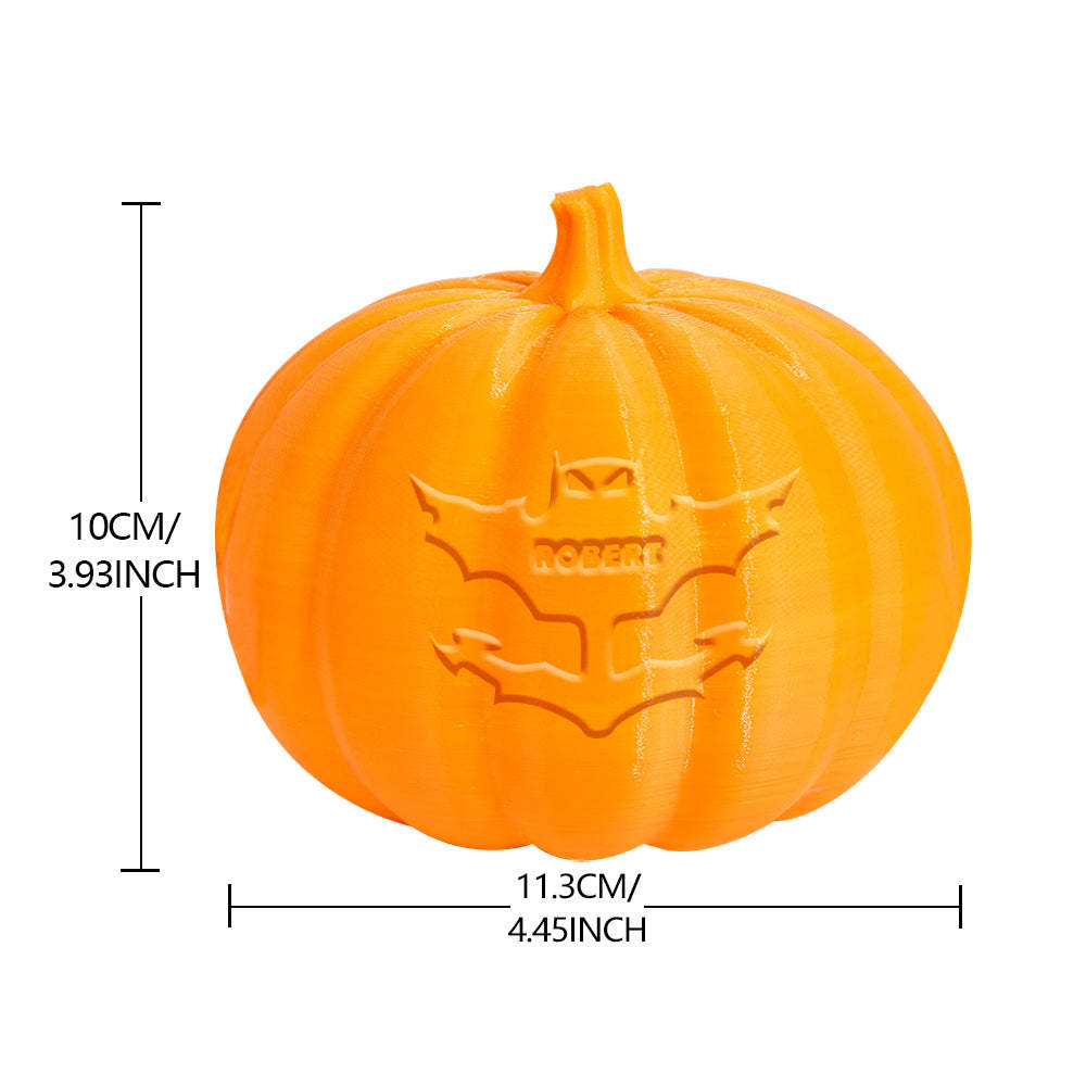 Personalized Halloween Pumpkin Light Custom Bat Light Custom Light Up Jack-o-lantern Halloween Decor - soufeelmy