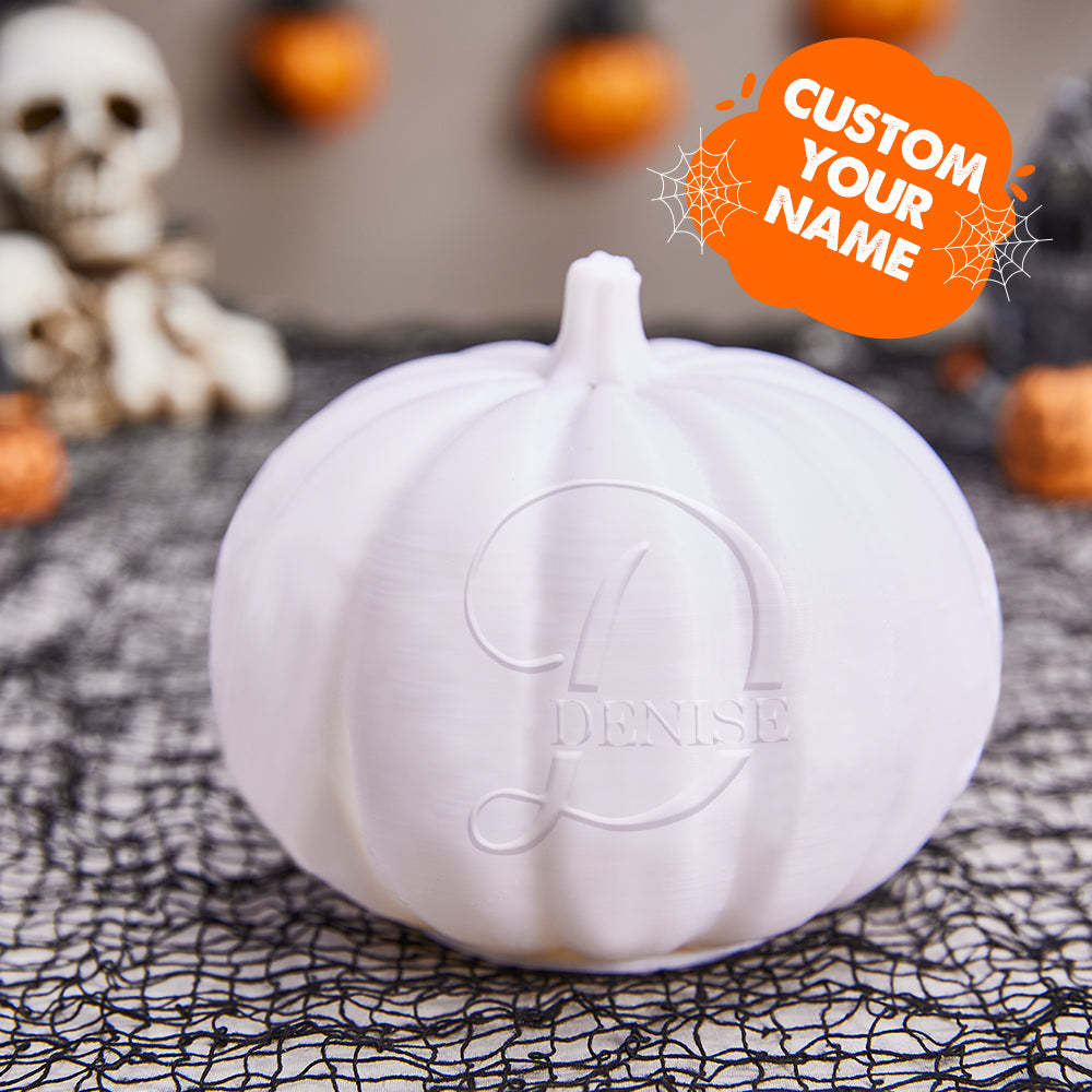 Personalized Halloween Pumpkin Light Custom Name Light Custom Light Up Jack-o-lantern Halloween Gift - D - soufeelmy