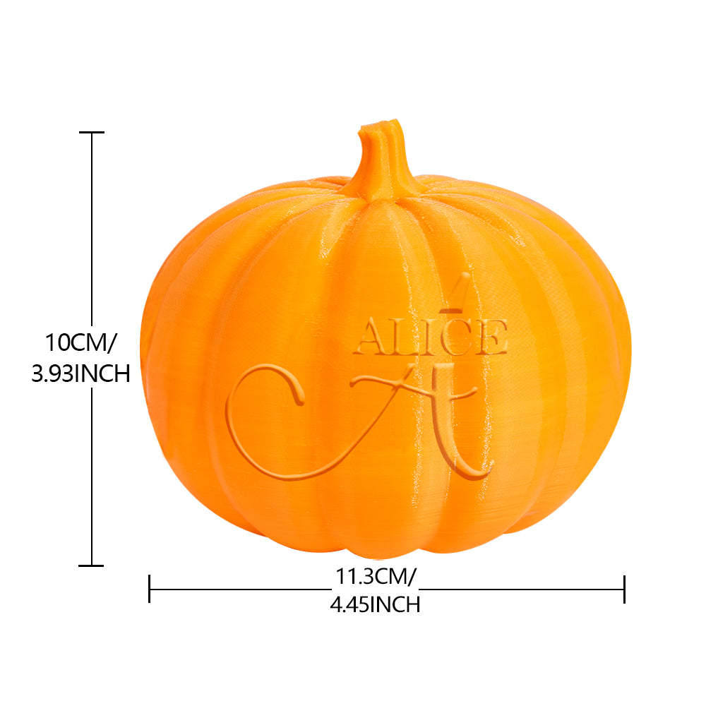 Personalized Halloween Pumpkin Light Custom Name Light Custom Light Up Jack-o-lantern Halloween Decor - A - soufeelmy