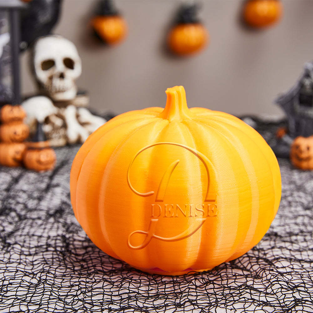 Personalized Halloween Pumpkin Light Custom Name Light Custom Light Up Jack-o-lantern Halloween Gift - D - soufeelmy