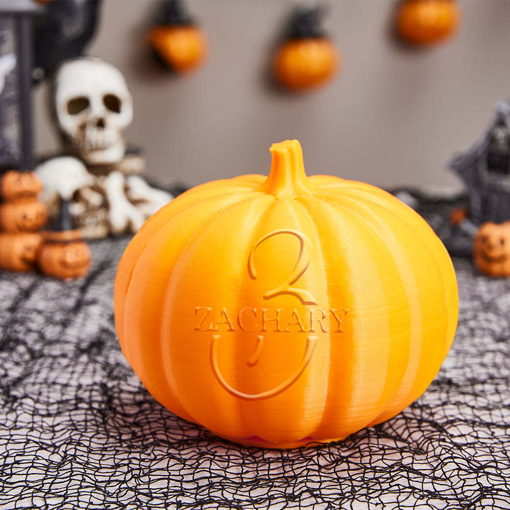 Personalized Halloween Pumpkin Light Custom Name Light Custom Light Up Jack-o-lantern Halloween Decor - Z - soufeelmy