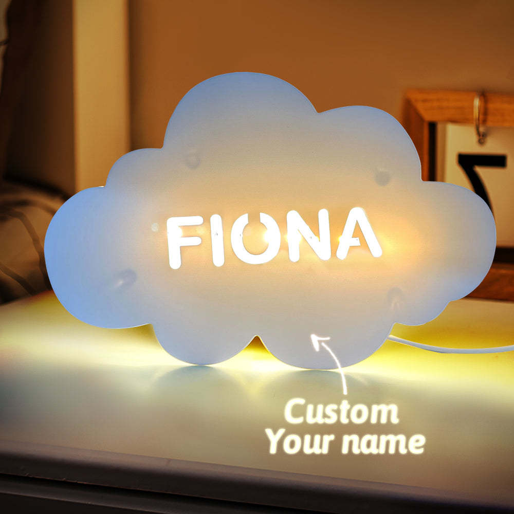 Personalized Name Cloud Wall Light for Kids Room Birthday Gift for Kids - soufeelmy