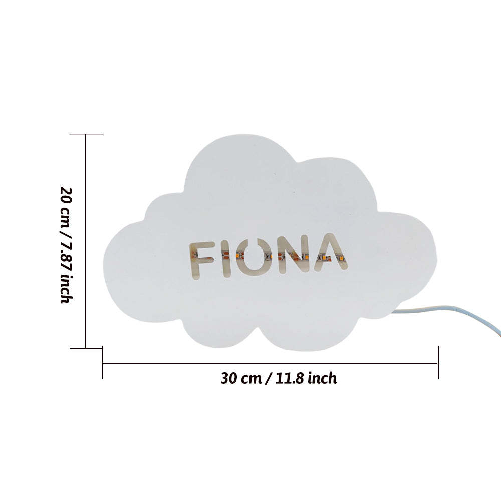 Personalized Name Cloud Wall Light for Kids Room Birthday Gift for Kids - soufeelmy