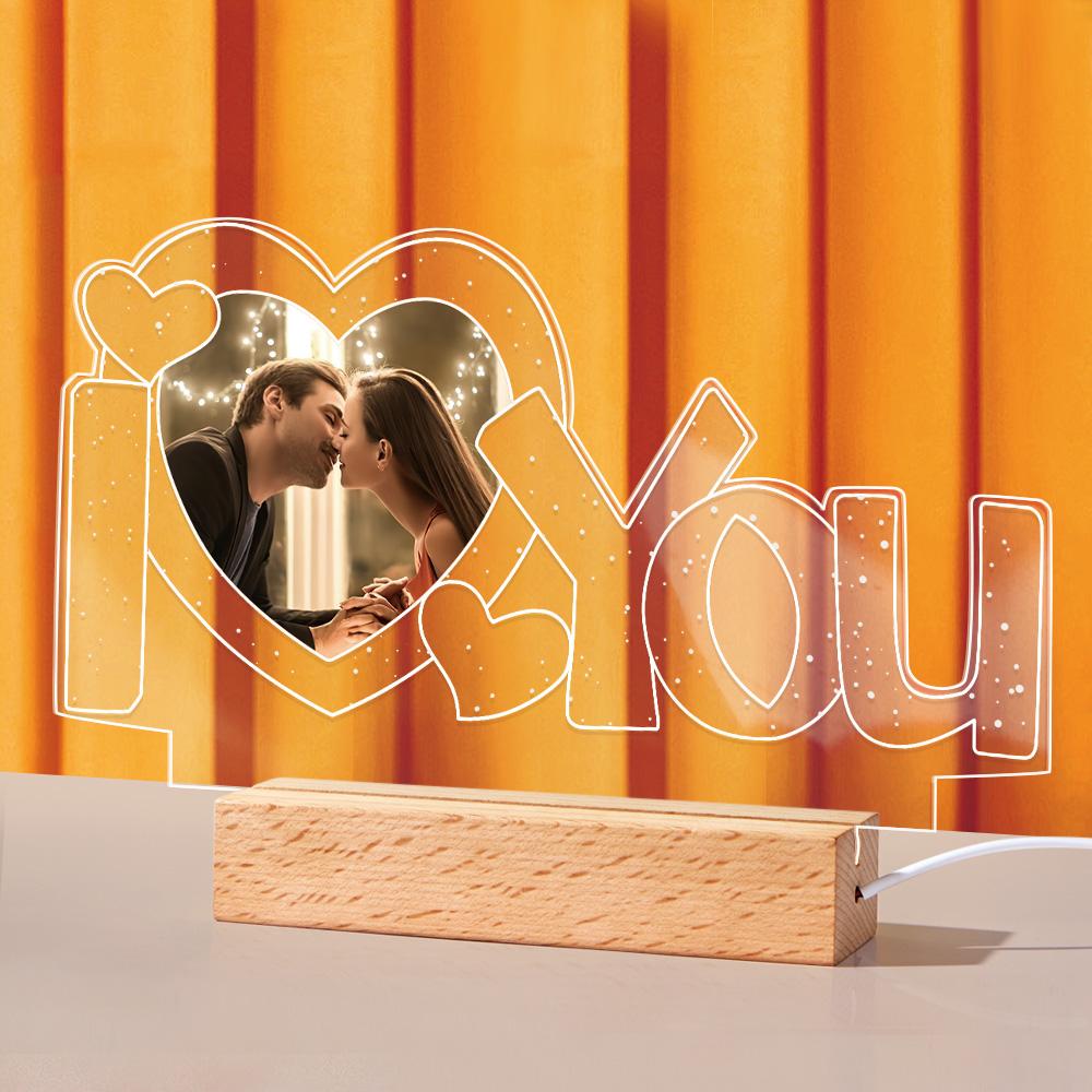 Custom Acrylic Photo Lamp Night Light Gift for Lovers - soufeelmy