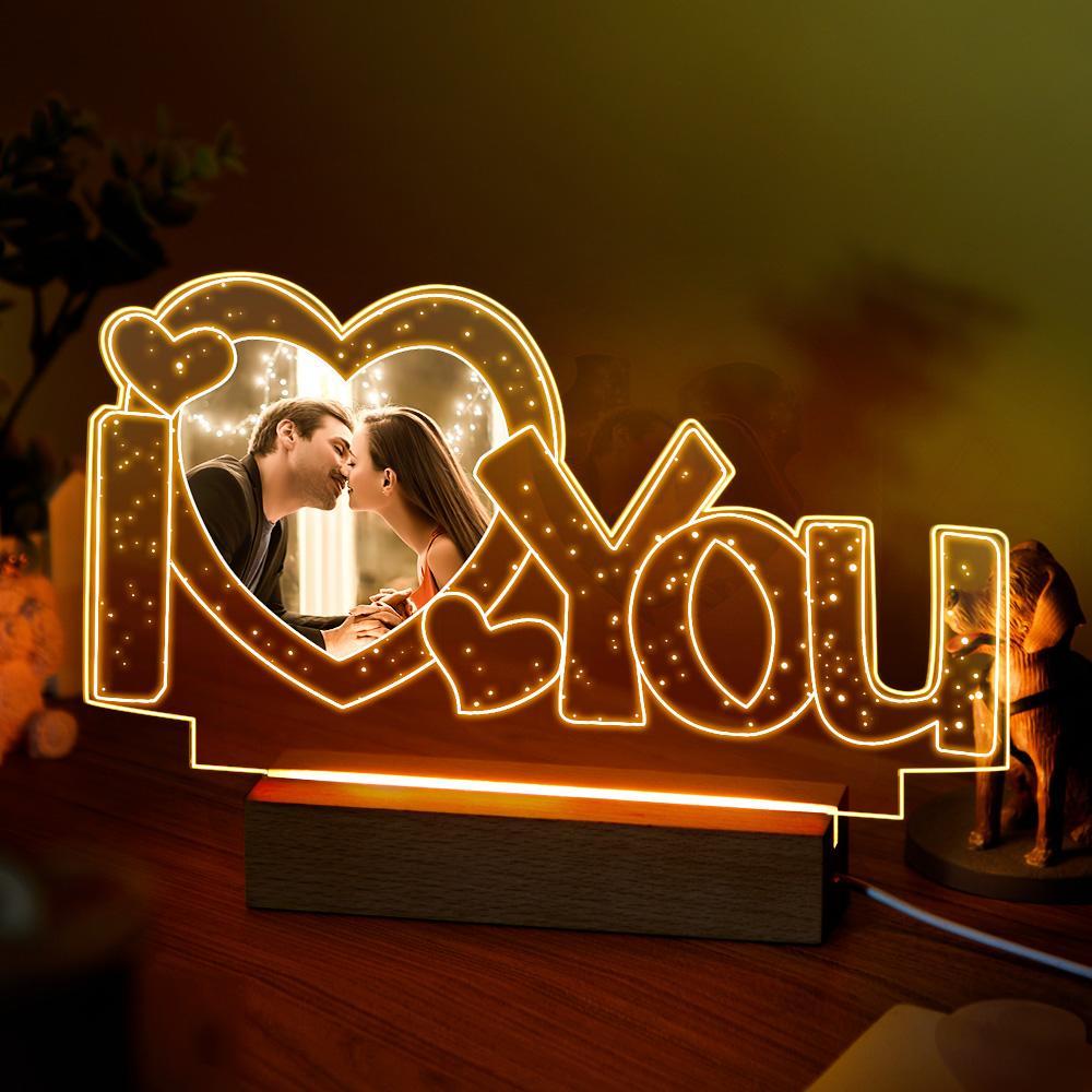 Custom Acrylic Photo Lamp Night Light Gift for Lovers - soufeelmy