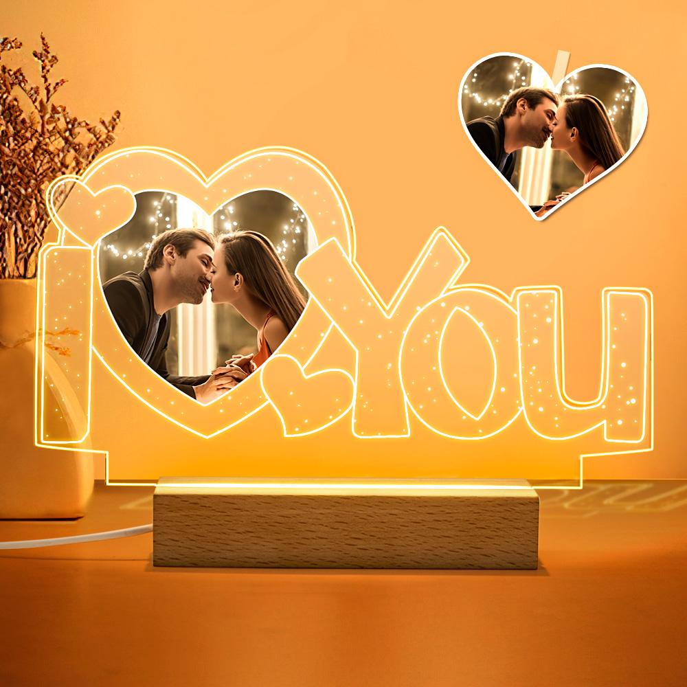 Custom Acrylic Photo Lamp Night Light Gift for Lovers - soufeelmy