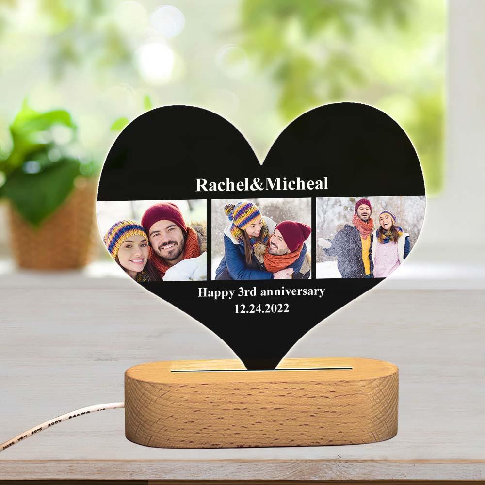 Personalized Gifts With Pictures Custom Night Light Home Decor Valentines Day Gift - soufeelmy